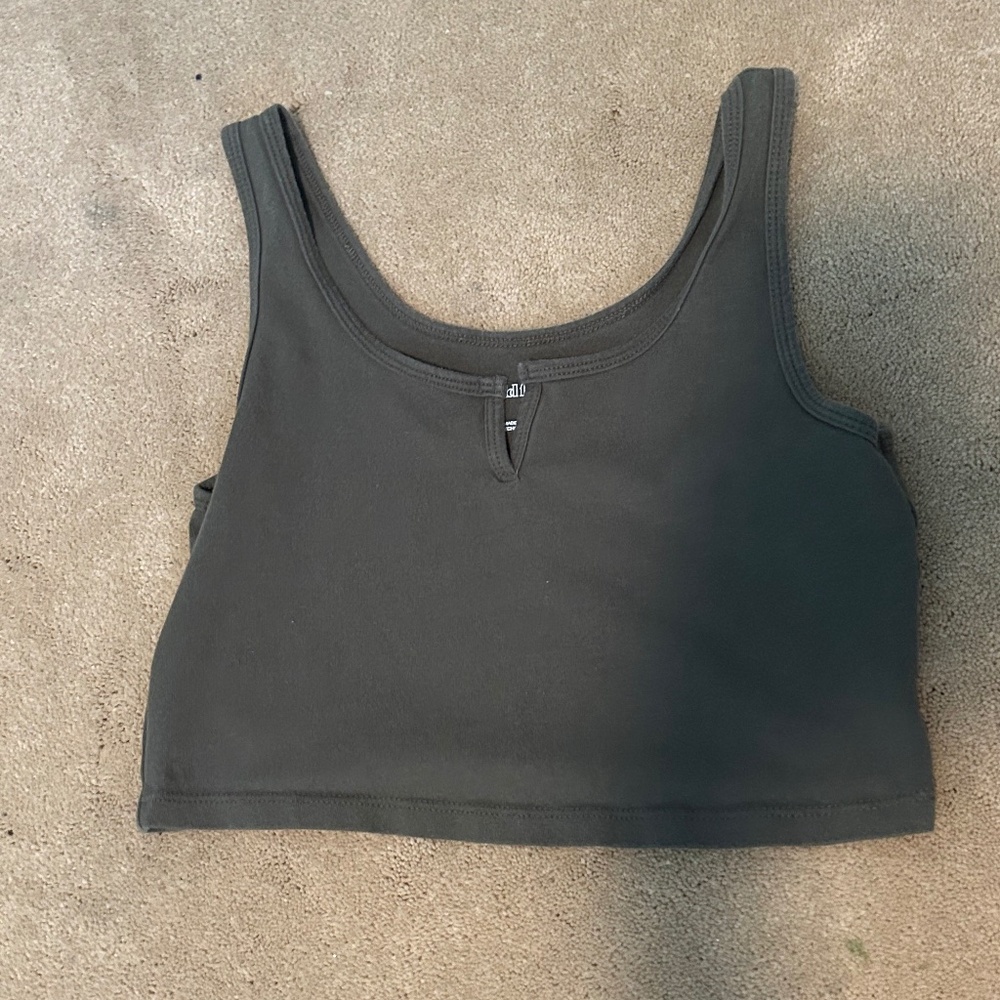 Dark green shirt